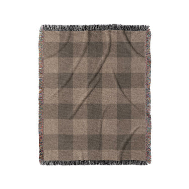 Buffalo Plaid Dark Cedar Brown in Medium (50" x 60") Size