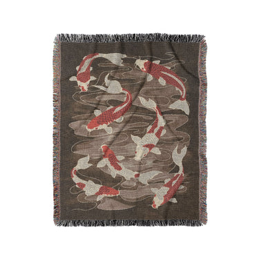 Koi Pond Brown in Medium (50" x 60") Size