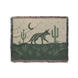 Desert Coyote Forest & Moss Green in Medium (50" x 60") Size