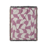 Twyla Checkered Fuchsia in Medium (50" x 60") Size