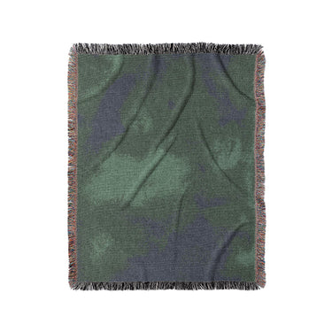 Andromeda Watercolor Navy & Kelly Green in Medium (50" x 60") Size