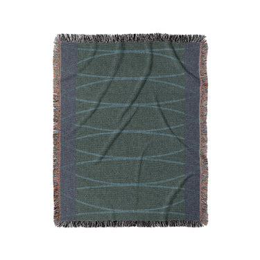 Kepler Navy & Teal in Medium (50" x 60") Size