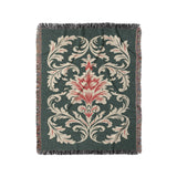 Aubrey Forest Green & Red in Medium (50" x 60") Size