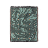 Acid Burn Teal & Orange in Medium (50" x 60") Size