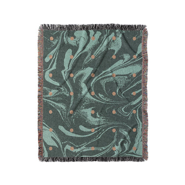 Acid Burn Teal & Orange in Medium (50" x 60") Size