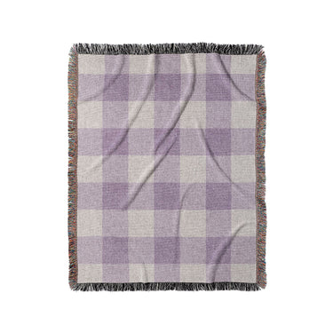 Buffalo Plaid Lilac in Medium (50" x 60") Size