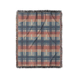 Monaghan Plaid Blue & Red in Medium (50" x 60") Size