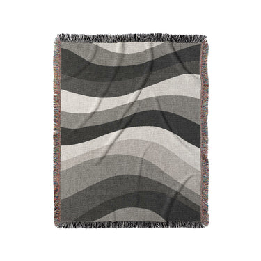 Sinuous Grey Monochrome in Medium (50" x 60") Size