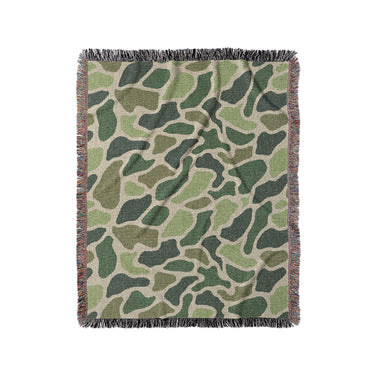 Duck Camo Green in Medium (50" x 60") Size