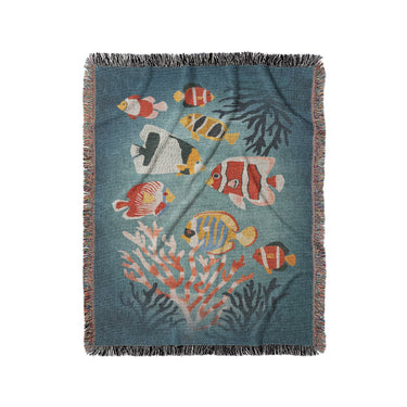 Tropical Fish & Coral in Medium (50" x 60") Size