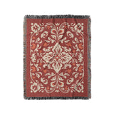 Annette Red & Ivory in Medium (50" x 60") Size