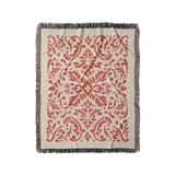 Floranna Ivory & Red in Medium (50" x 60") Size