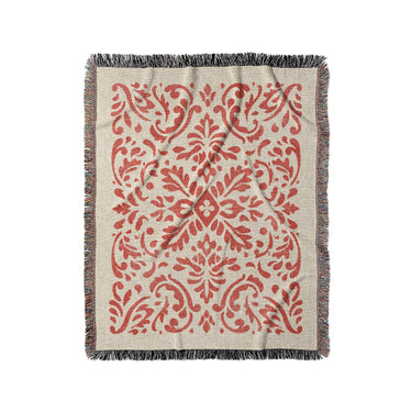 Floranna Ivory & Red in Medium (50" x 60") Size