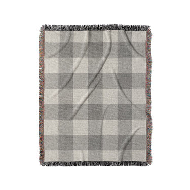 Buffalo Plaid Light Grey in Medium (50" x 60") Size