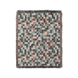 Pixel Mosaic Multicolor Earthtone in Medium (50" x 60") Size