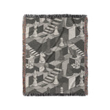 Harmon Surreal Chess Black & White in Medium (50" x 60") Size