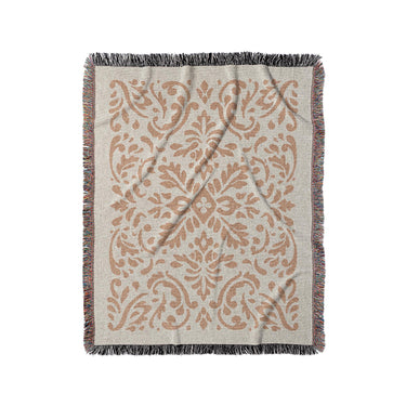 Floranna Ivory & Orange in Medium (50" x 60") Size