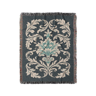 Aubrey Navy & Teal in Medium (50" x 60") Size