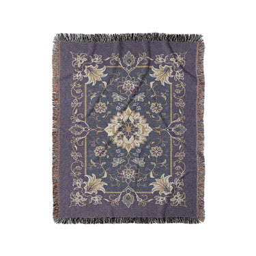 Miriam Navy & Purple in Medium (50" x 60") Size