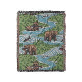 Bears Catching Salmon in Medium (50" x 60") Size