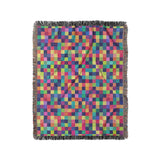 Pixel Mosaic Multicolor Vibrant in Medium (50" x 60") Size