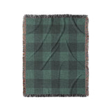 Buffalo Plaid Deep Teal in Medium (50" x 60") Size