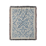 Floranna Ivory & Blue in Medium (50" x 60") Size