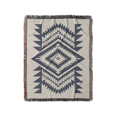 Reyno Navy & Stone in Medium (50" x 60") Size
