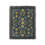 Isabella Navy & Gold in Medium (50" x 60") Size