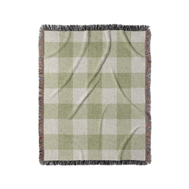 Buffalo Plaid Light Sage in Medium (50" x 60") Size