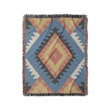 Zareen Blue & Orange in Medium (50" x 60") Size