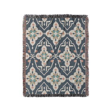Merrin Blue & Ivory in Medium (50" x 60") Size