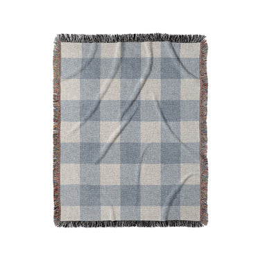 Buffalo Plaid Steel Blue in Medium (50" x 60") Size