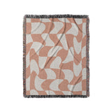 Twyla Checkered Coral in Medium (50" x 60") Size