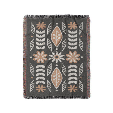 Topanga Black & Yellow in Medium (50" x 60") Size