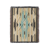 Jessa Blue & Ivory in Medium (50" x 60") Size