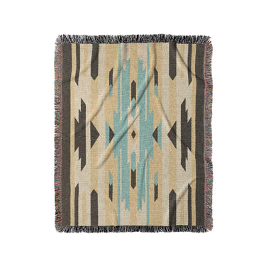 Jessa Blue & Ivory in Medium (50" x 60") Size