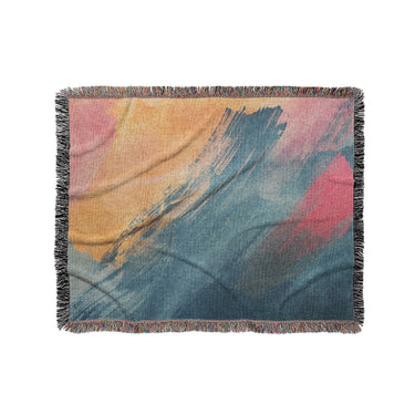 Eloise Blue & Pink in Medium (50" x 60") Size