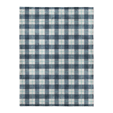 Wallace Plaid Blue & Teal in Large (60" x 80") Size