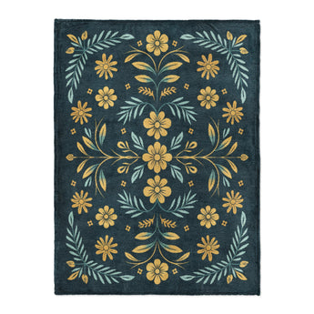 Isabella Navy & Gold in Large (60" x 80") Size
