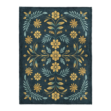 Isabella Navy & Gold in Large (60" x 80") Size