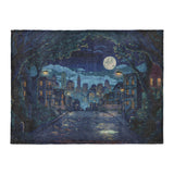 8 Bit Uptown Twilight Skyline in Large (60" x 80") Size