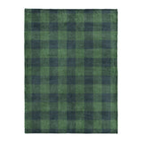 Buffalo Plaid Green Navy in Large (60" x 80") Size