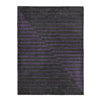 Euclid Black & Purple in Large (60" x 80") Size