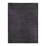Euclid Black & Purple in Large (60" x 80") Size