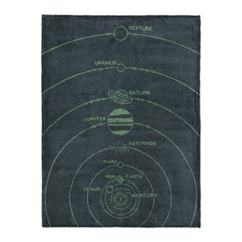 Solar System Navy & Mint in Large (60" x 80") Size