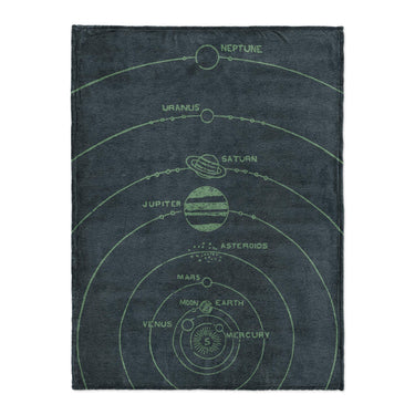 Solar System Navy & Mint in Large (60" x 80") Size