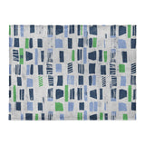 Milo Blue & Green in Large (60" x 80") Size