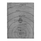 Solar System Grey & Black in Large (60" x 80") Size