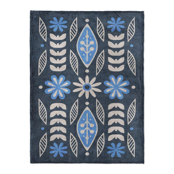 Topanga Navy & Columbia in Large (60" x 80") Size